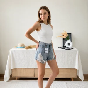Denim shorts