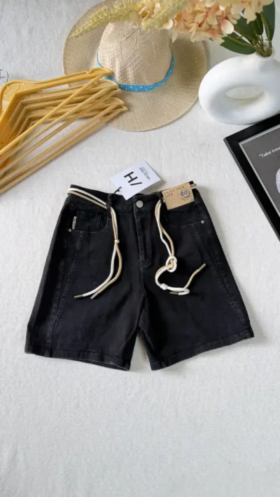 Classic Black Casual Shorts