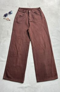 Coffee Brown Wide Leg Jeans