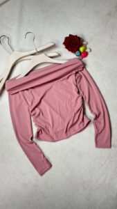 Off-Shoulder Ruched Top